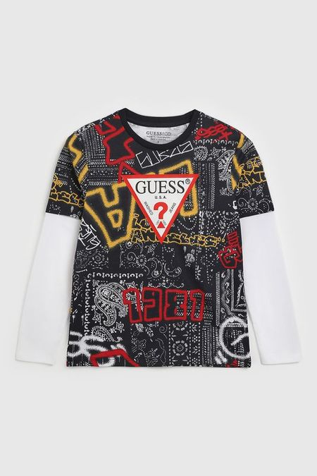 Лонгслив хлопковый Guess