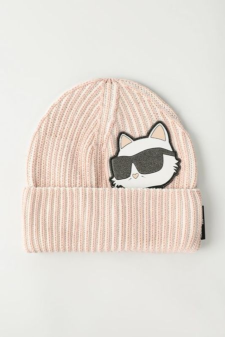 Шапка хлопковая с отворотом Karl Lagerfeld