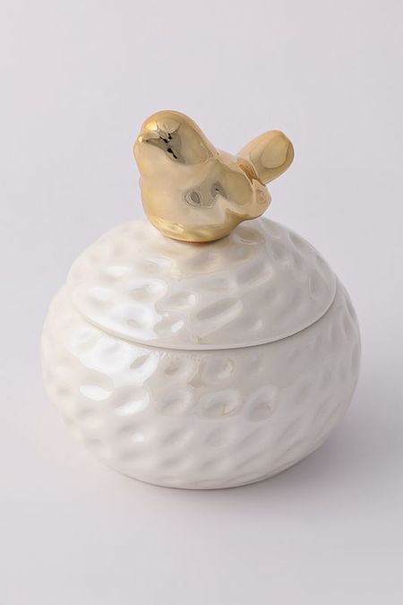 Шкатулка керамическая с декором Bird Home Philosophy