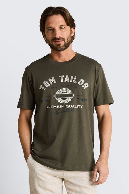Футболка хлопковая с логотипом TOM TAILOR