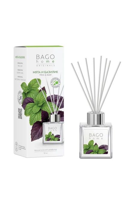 Ароматический диффузор Мята и базилик BAGO home