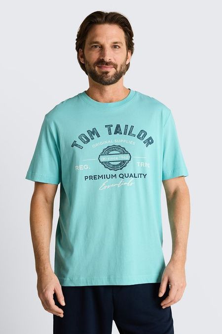 Футболка хлопковая с логотипом TOM TAILOR