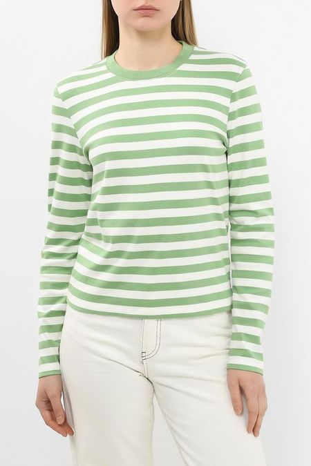 Лонгслив хлопковый в полоску Marc O'Polo Denim
