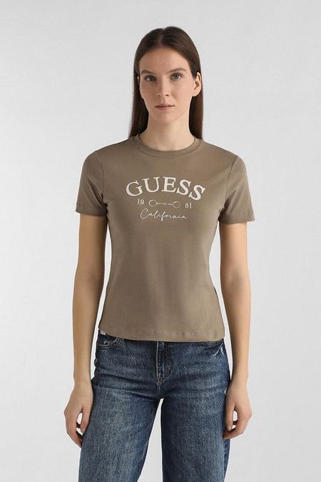 Футболка хлопковая с логотипом Guess