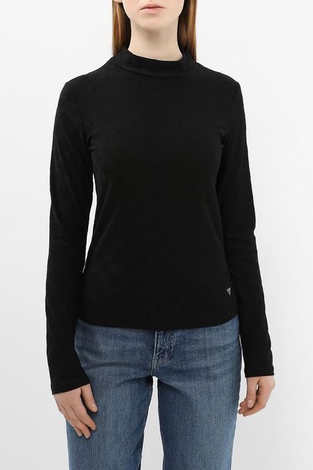 Лонгслив с воротником стойкой Guess