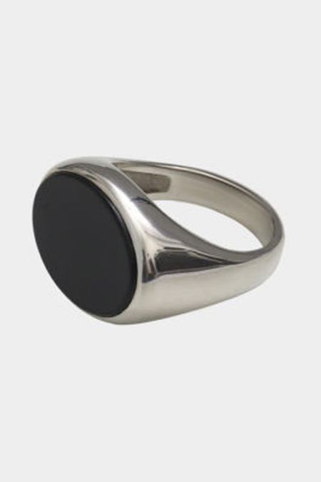 Кольцо с черным агатом RINGSTONE