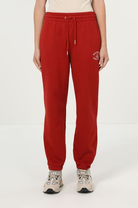 Джоггеры хлопковые на кулиске с логотипом Tommy Hilfiger