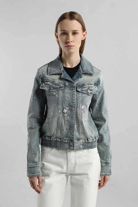Куртка джинсовая с вышивкой Desigual