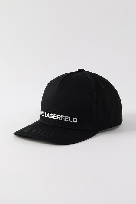Бейсболка хлопковая с логотипом Karl Lagerfeld