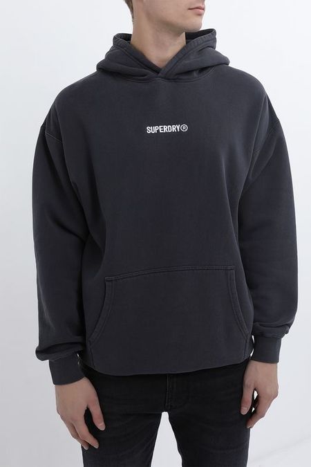 Худи хлопковое с карманом Superdry