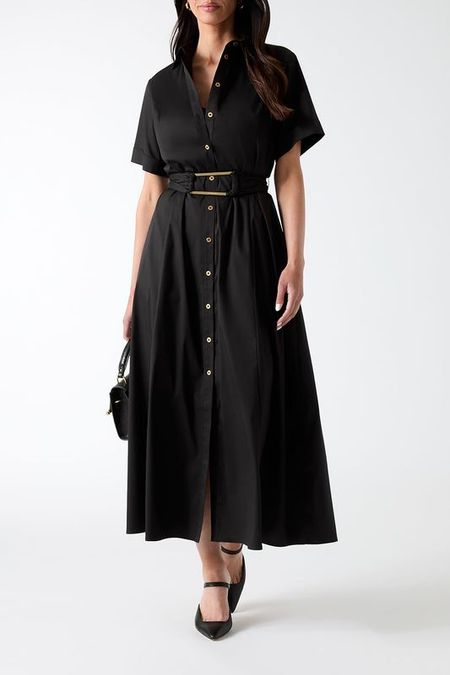Платье хлопковое с поясом Marciano by Guess