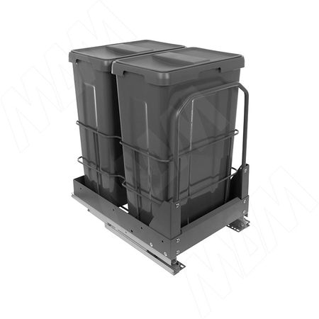 MOVEBOX F40 Система сортировки и хранения, платформа, 2 емкости (2x21), полн.выдв., плавн.закр., графит (WRB402-42DGPFS)