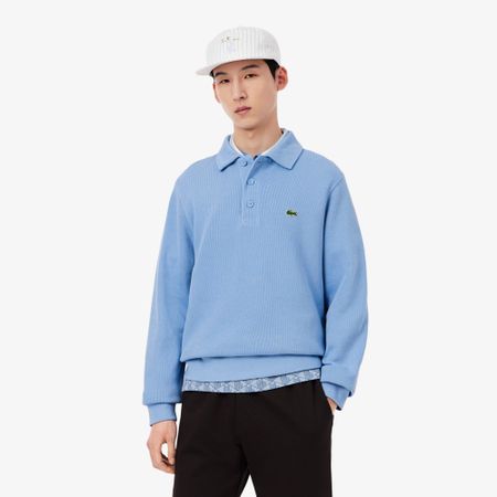 Мужская толстовка Lacoste с воротником-поло из хлопка