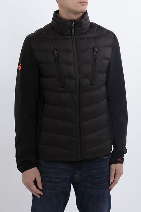 Куртка утепленная комбинированная с воротником стойкой Superdry