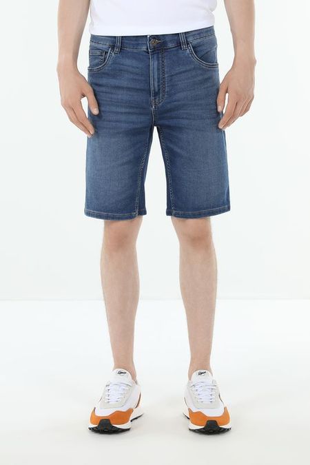 Шорты джинсовые с эффектом потертости Republic of Denim