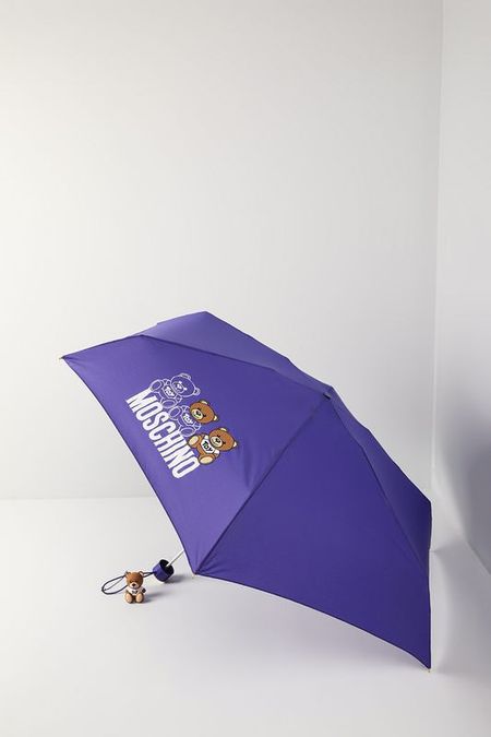 Зонт механический с принтом Scribble bears Moschino