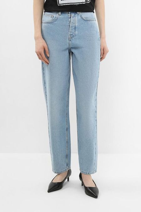 Джинсы с эффектом потертости зауженные PEPE JEANS