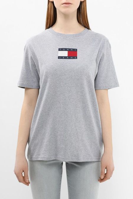 Футболка хлопковая с логотипом Tommy Jeans