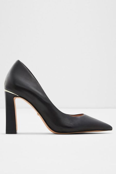 Кожаные туфли на устойчивом каблуке ALDO