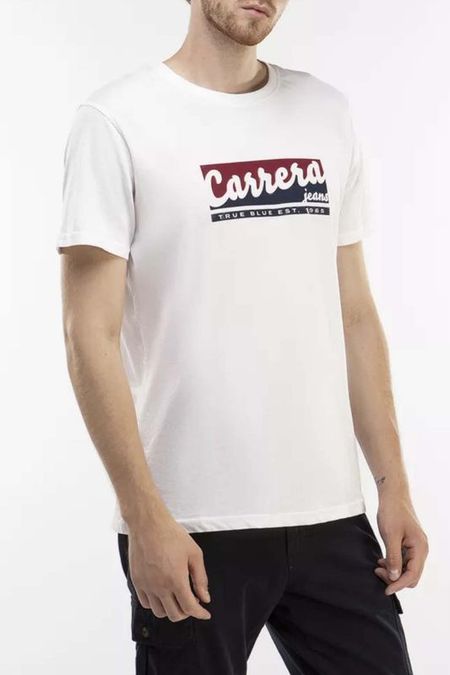 Футболка хлопковая с логотипом Carrera Jeans