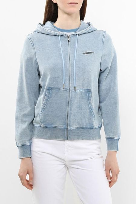 Толстовка на молнии с капюшоном Guess Jeans
