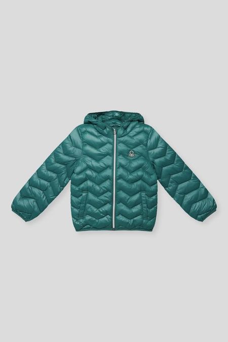 Куртка утепленная с капюшоном Benetton