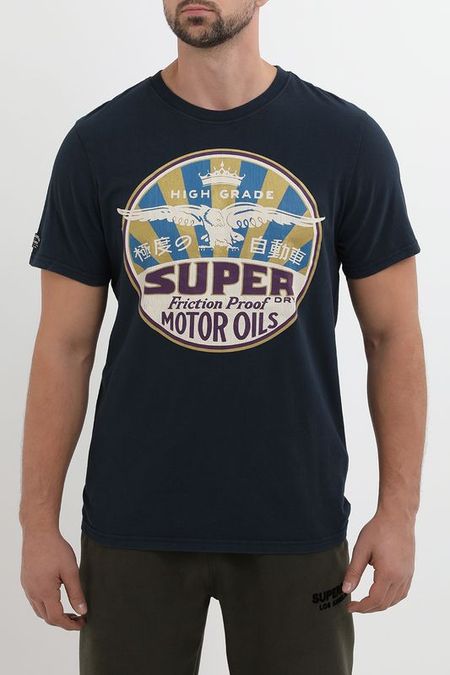 Футболка хлопковая с принтом Superdry