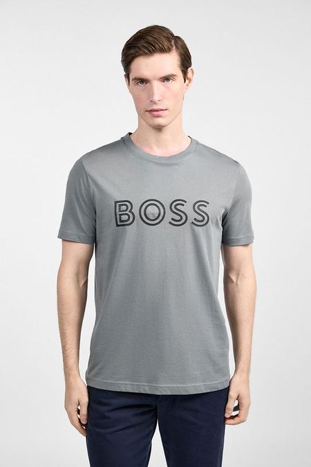 Футболка хлопковая с логотипом BOSS