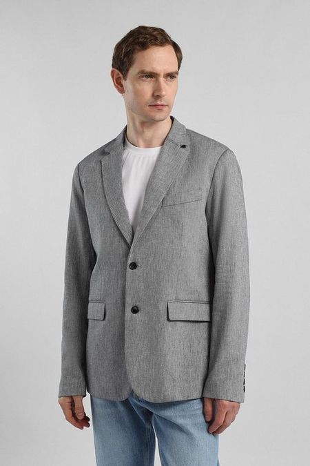 Пиджак прямого кроя из льна и хлопка Oulyss