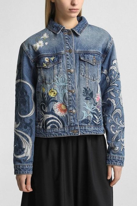 Куртка джинсовая с вышивкой Desigual