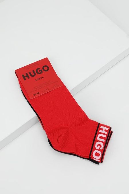 Набор из 2 пар хлопковых укороченных носков HUGO