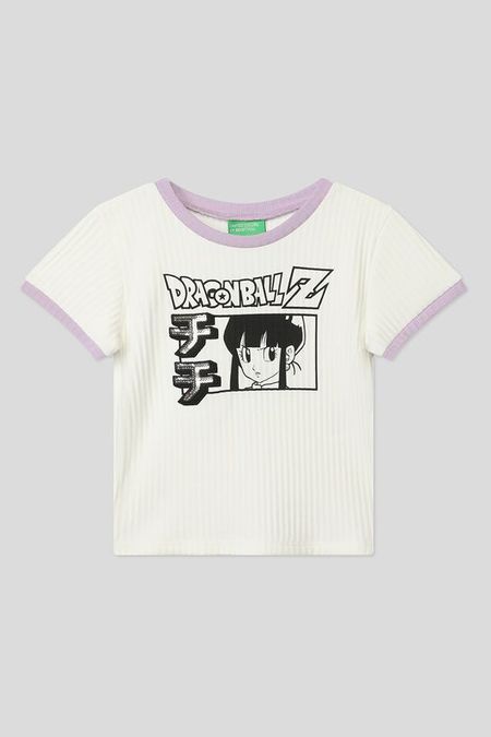 Хлопковая футболка с принтом Benetton