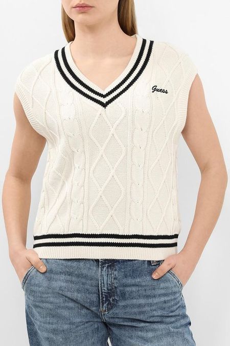 Жилет вязаный текстурный Guess
