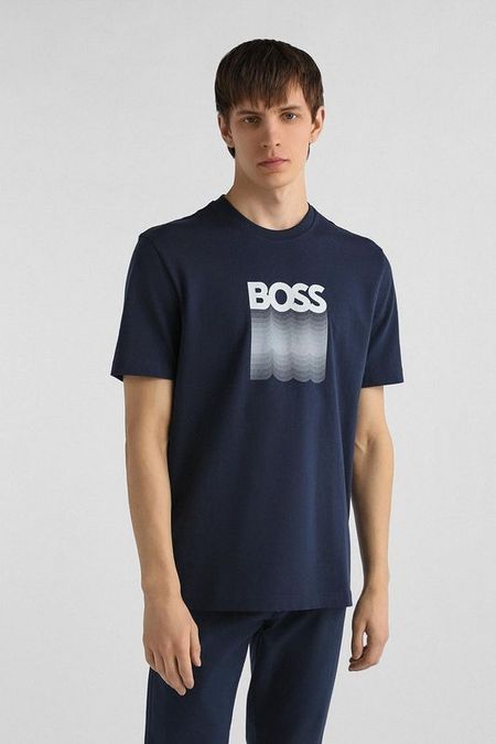 Футболка хлопковая с логотипом BOSS
