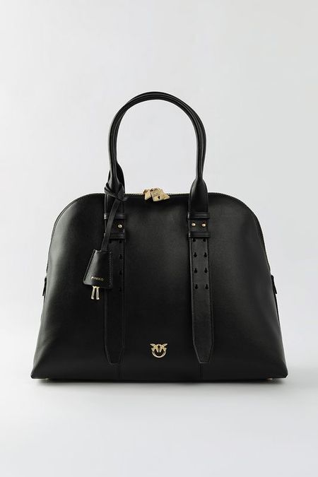 Сумка сэтчел кожаная Bowling Bag Pinko