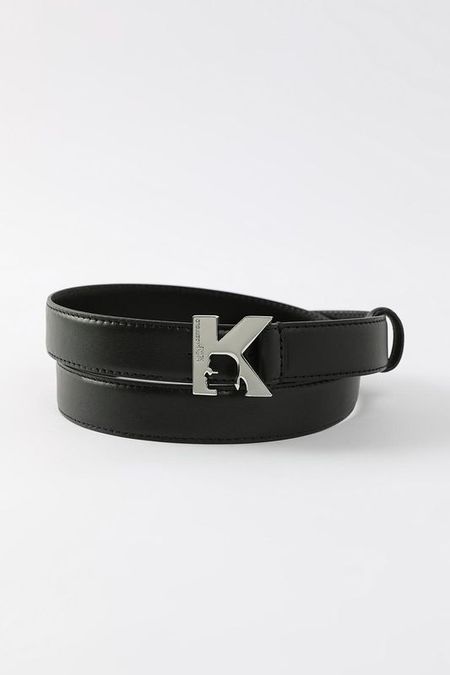 Ремень кожаный с пряжкой Karl Lagerfeld Jeans