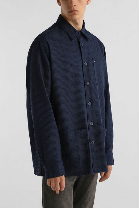 Рубашка верхняя хлопковая прямого кроя Tommy Hilfiger