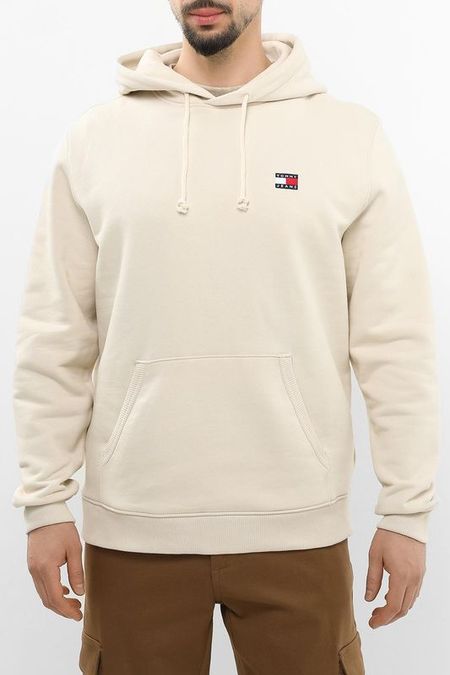 Худи хлопковое с карманом Tommy Jeans