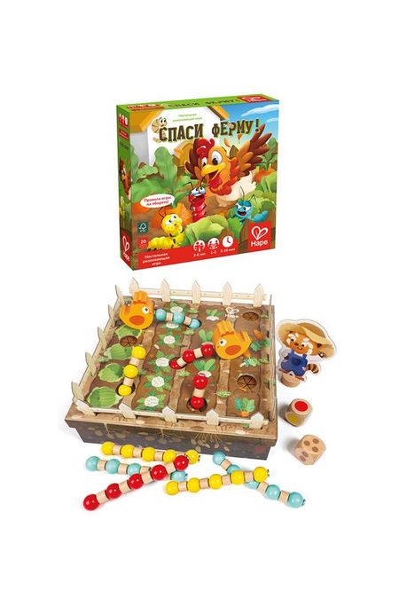 Настольная развивающая игра Спаси ферму Hape