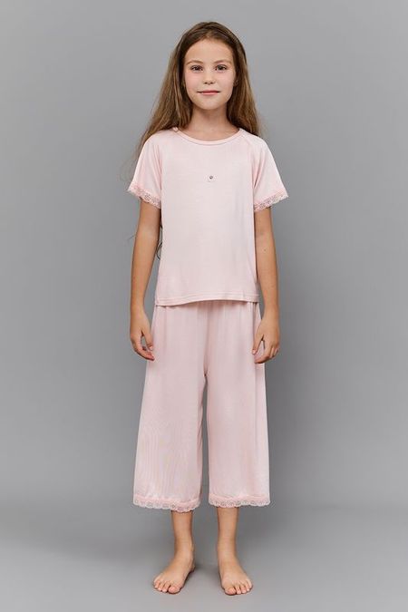 Пижама хлопковая с кружевом Aspaya