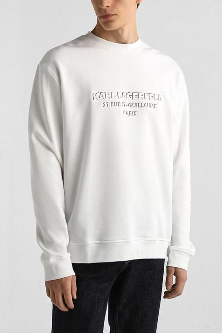 Свитшот хлопковый с логотипом Karl Lagerfeld