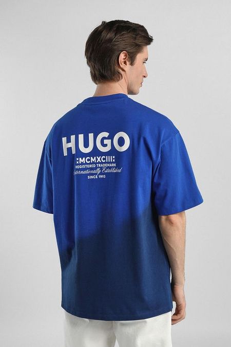 Футболка хлопковая с логотипом HUGO