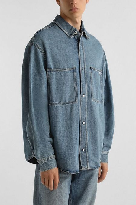 Рубашка джинсовая свободного кроя Calvin Klein Jeans