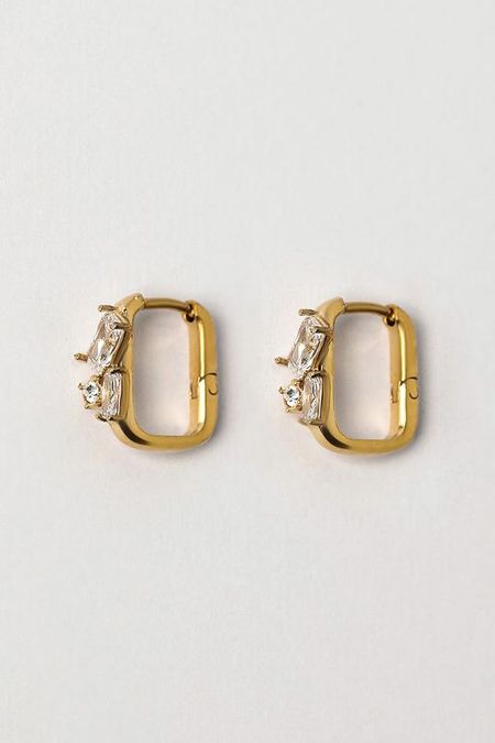 Серьги с кристаллами Guess