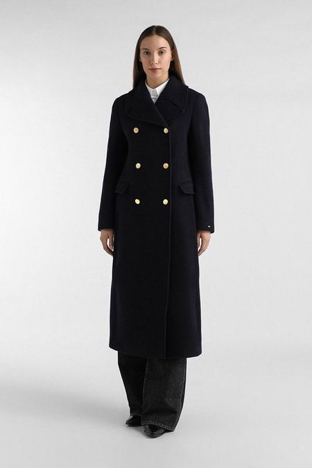 Пальто шерстяное удлиненного кроя Tommy Hilfiger