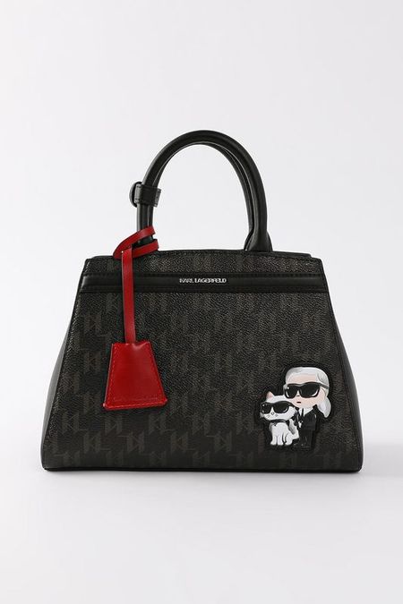 Сумка сэтчел с монограммой Ikon Karl Lagerfeld
