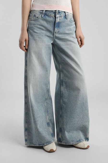 Джинсы с широкими штанинами Karl Lagerfeld Jeans
