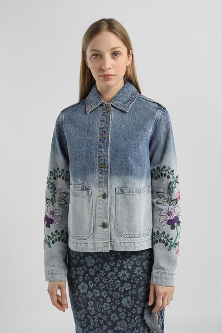 Куртка джинсовая с вышивкой Desigual