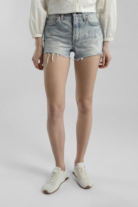 Шорты джинсовые с необработанным краем LEVI'S