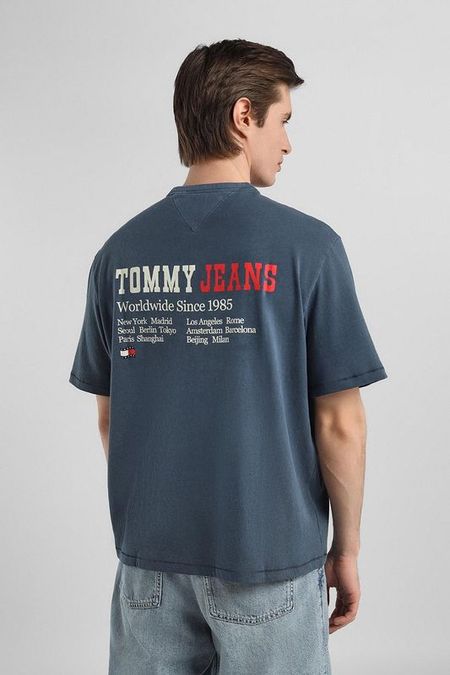 Футболка хлопковая с логотипом Tommy Jeans
